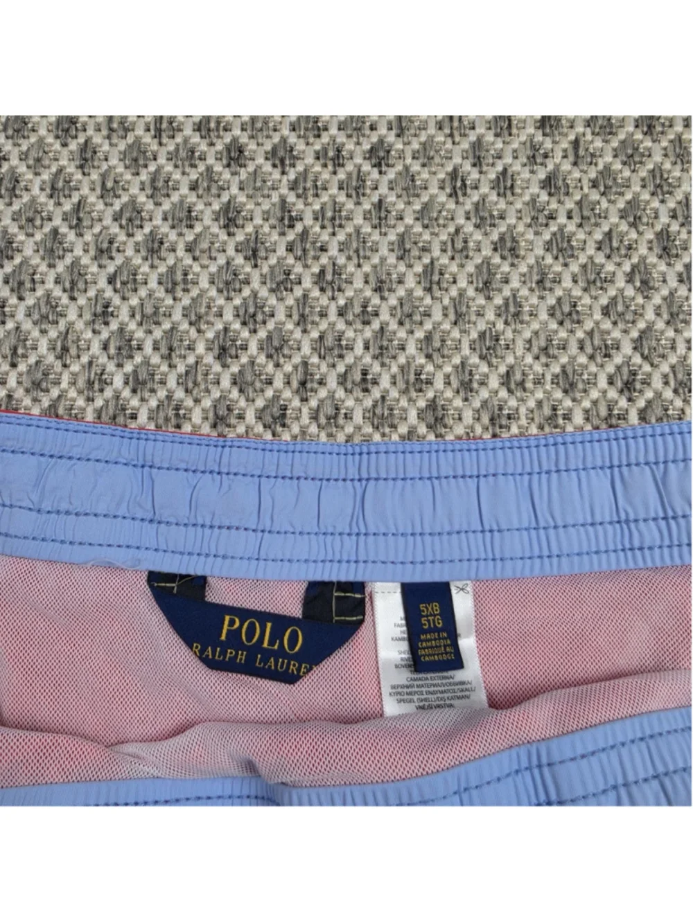 Polo Ralph Lauren Traveler Swim Trunks Mens 5XB Coral Red Big & Tall NWT